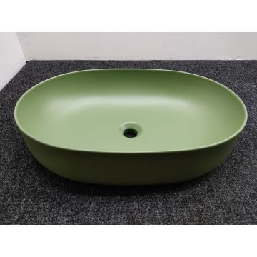 Раковина Kerasan (Керасан) Nolita 60х40 см, без отверстий, накладная, цвет: Verde 534311