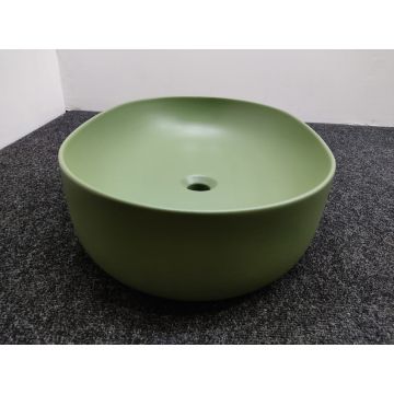 Раковина Kerasan (Керасан) Nolita 60х40 см, без отверстий, накладная, цвет: Verde 534311