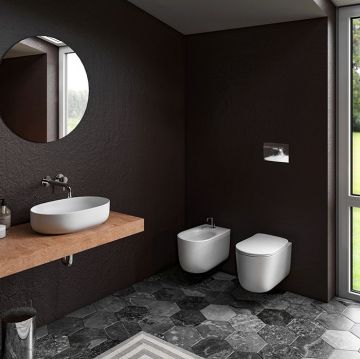 Раковина Kerasan (Керасан) Nolita 60х40 см, без отверстий, накладная, цвет: белый глянцевый 534301