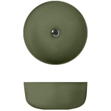 Раковина Kerasan Nolita -чаша 40х15 см, без отверстий, цвет: Verde muschio 534411