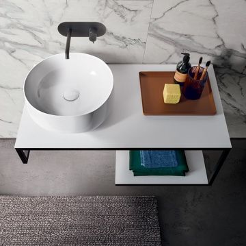 Раковина Kerasan (Керасан) Nolita -чаша 40х15 см, без отверстий, цвет: белый 534401