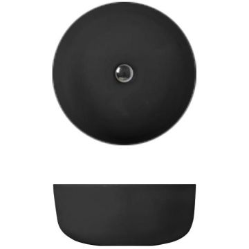 Раковина Kerasan (Керасан) Nolita -чаша 40х15 см, без отверстий, цвет: черный матовый 534431