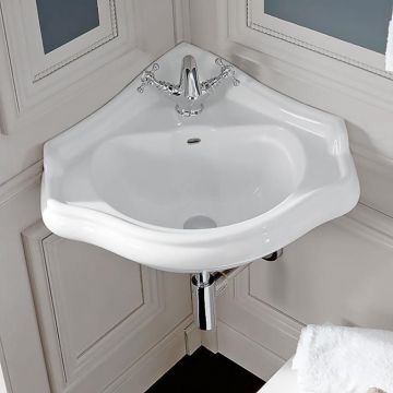 Раковина Kerasan (Керасан) Retro 40х40х56 см, 1 отверстие, цвет: белый 103201*1