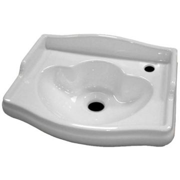 Раковина Kerasan Retro 41х32 см, 1 отверстие справа, цвет: белый 103301*1 dx