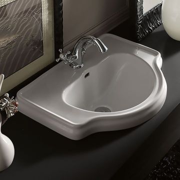 Раковина Kerasan (Керасан) Retro 62х45.5 см, 1 отверстие, цвет: белый 103001*1