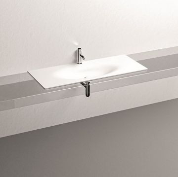 Раковина Kerasan Shape 122х52см, встраиваемая, с 1 отверстие, цвет: белый матовый 548030*1