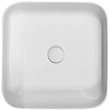 Раковина Kerasan (Керасан) Tribeca 43х43 см, без отверстий, накладная, цвет: белый 460101