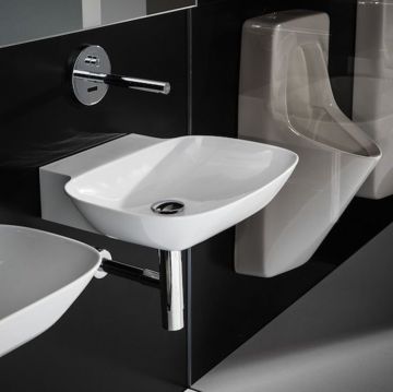 Раковина Laufen (Лауфен) INO 56х45х12 см, без отверстий, цвет: белый 8.1030.2.000.109.1