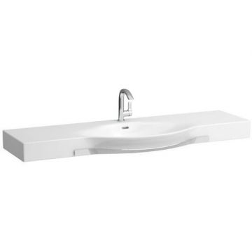 Раковина Laufen (Лауфен) Palace 150x51x11 см, 1 отверстие, подвесная/накладная, с полотенцедержателем, цвет: белый 8.1270.6.000.104.1