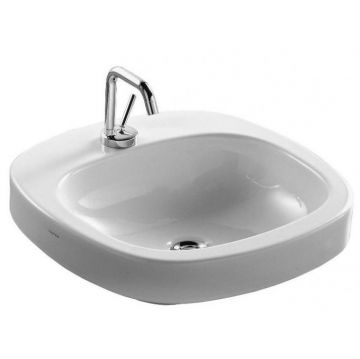 Раковина Laufen (Лауфен) Palomba 51 см, встраиваемая сверху, 1 отверстие, цвет: белый 8.1280.2.000.111.1