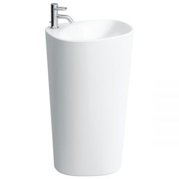 Раковина Laufen (Лауфен) Palomba 52.5х43.5х90 см, 1 отверстие, напольная, покрытие LLC, цвет: белый 8.1180.4.400.104.1