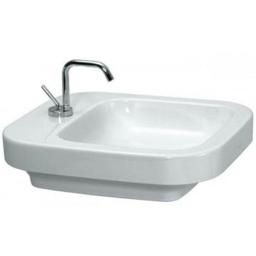 Раковина Laufen (Лауфен) Palomba 58х48 см, накладная, 1 отверстие, цвет: белый 8.1380.2.000.113.1