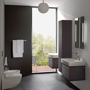 Раковина Laufen (Лауфен) Pro 55х48х11,5см, подвесная/накладная с 1 отверстие, c переливом, цвет: белый 8.1895.1.000.104.1