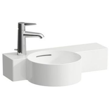 Раковина Laufen (Лауфен) VAL с полкой 55x31.5x11.5 см, с 1 отверстие, Dx, цвет: белый 8.1528.3.000.105.1