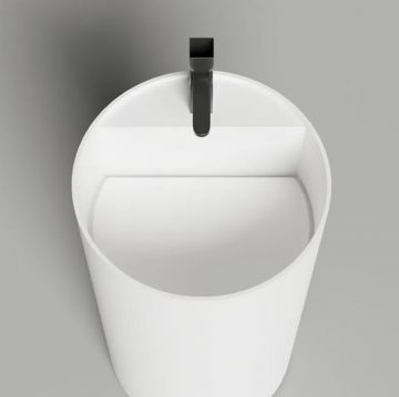 Раковина Salini (Салини) Armonia Round Top 01 напольная 45х45х90 см, с 1 отверстие, мат-л: S-Stone, цвет: белый матовый 130421TM