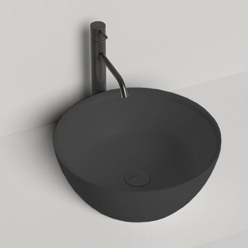 Раковина Salini (Салини) Alda 02 42.5х42.5х15.5 см, накладная, без отверстий, S-Sense, цвет: RAL9005 1102110GRF RAL9005