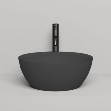 Раковина Salini (Салини) Alda 02 42.5х42.5х15.5 см, накладная, без отверстий, S-Sense, цвет: RAL9005 1102110GRF RAL9005