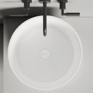 Раковина Salini (Салини) Armonia 04 накладная 46хh45cм, без отверстий, материал: S-Stone, цвет: белый матовый 130118M