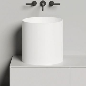 Раковина Salini (Салини) Armonia 04 накладная 46хh45cм., без отверстий, материал: S-Sense, цвет: белый 130118G