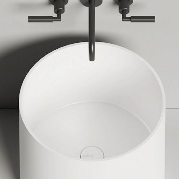 Раковина Salini (Салини) Armonia 04 накладная 46хh45cм., без отверстий, материал: S-Sense, цвет: белый 130118G