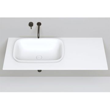 Раковина Salini (Салини) Marea накладная 60х40х16см, без отверстий, без перелива, S-Stone, цвет: белый матовый 1802202M