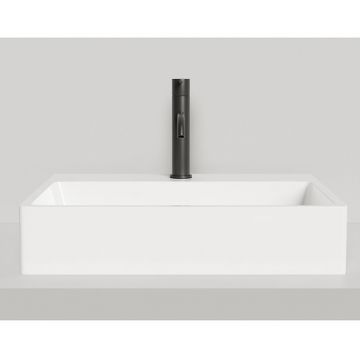 Раковина Salini (Салини) Ottavia накладная 60х45х13.3cм, 1 отверстие, без перелива, S-Stone, цвет: белый матовый 1103201M