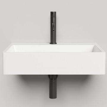 Раковина Salini (Салини) Ottavia накладная 60х45х13.3cм, 1 отверстие, без перелива, S-Stone, цвет: белый матовый 1103201M