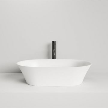 Раковина Salini (Салини) Mona 60х39х16.5 см, накладная, без отверстий, S-Sense, цвет: белый 110811G