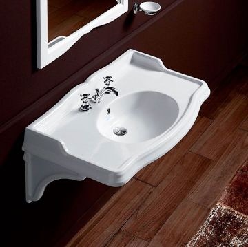 Раковина Simas (Симас) Arcade 105 -консоль 105х56 см, 3 отверстия, цвет: белый AR874bi*3