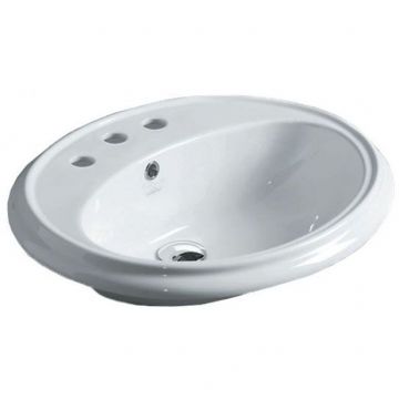 Раковина Simas (Симас) Arcade 61х50.5 см, 3 отверстия, цвет: белый AR859bi*3