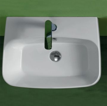 Раковина Simas Baden Baden 60х45 см, 1 отверстие, цвет: белый BB10bi*1