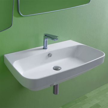 Раковина Simas Baden Baden 80х45 см, 1 отверстие, цвет: белый BB12bi*1