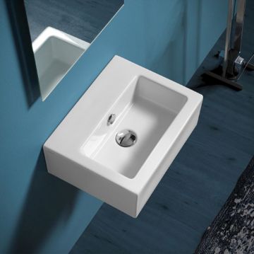 Раковина Simas Frozen 43х33.5 см, без отверстий, цвет: белый FZ14bi*0