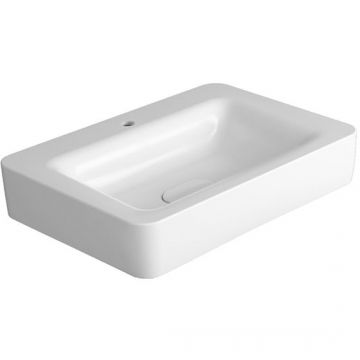 Раковина Simas (Симас) Henges накладная/подвесная 70х50 см,с 1 отв под смеситель, с донным клапаном керамическим Plhe, цвет: белый HE10bi*1