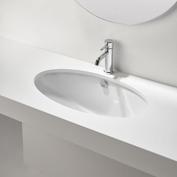 Раковина Simas Lft Spazio 66х39 см, без отверстий, цвет: белый LFT74bi