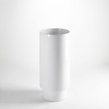 Раковина Simas (Симас) Po-mo 40xh85 см, напольная, слив в пол, без отверстий, без перелива, цвет: белый PO08bi