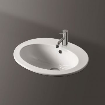 Раковина Simas (Симас) Top e lavabi darredo 53.5х45 см, 1 отверстие, цвет: белый S52bi*1