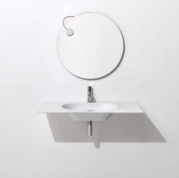 Раковина Simas Wave на столешницу 100x50xh14.5 см, с 1 отверстие, цвет: белый матовый WA100 bi matt*1