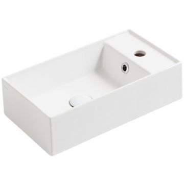 Раковина Simas Agile 50х27 см, 1 отверстие, цвет: белый матовый AG50 bi matt*1