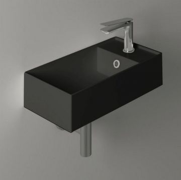 Раковина Simas Agile 50х27 см, 1 отверстие, цвет: черный матовый AG50 nero matt*1