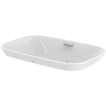 Раковина Toto Neorest 59.6x39.7x17.3 см, без отверстий, полувстраеваемая, CeFiONtect, цвет: белый LW3716HY#XW