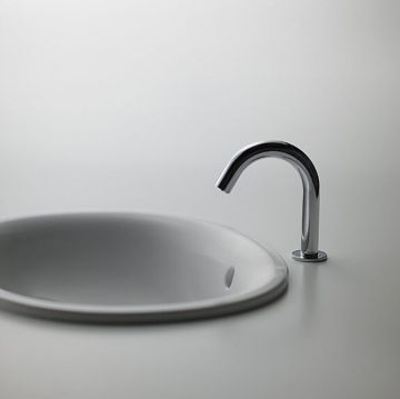 Раковина Toto (Тото) Public 53x45x17.7 см, встраиваемая сверху, без отверстий, с переливом, CeFiONtect, цвет: белый LW762Y