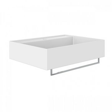 Раковина Alice (Элис) Hide 60x45х13.5 см, подвесная, 1 отверстие, цвет: белый глянцевый 31230101S