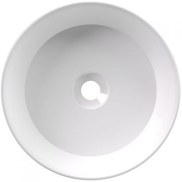 Раковина Alice (Элис) Spy Round 40 см, накладная, без отверстий, цвет: белый глянцевый 34230101