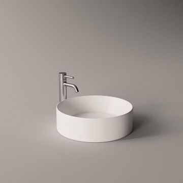 Раковина Alice (Элис) Spy Round 40 см, накладная, без отверстий, цвет: белый глянцевый 34230101