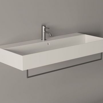 Раковина Alice (Элис) Spy 101x46х13.5 см, накладная/подвесная, 1 отверстие, цвет: белый глянцевый 34350101