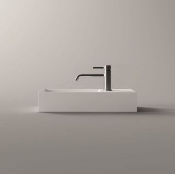 Раковина Alice (Элис) Spy 55x25х11 см, накладная/подвесная, 1 отверстие, цвет: белый глянцевый 34100101