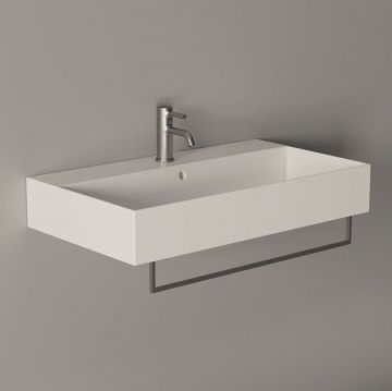 Раковина Alice (Элис) Spy 81x46х13.5 см, накладная/подвесная, 1 отверстие, цвет: белый глянцевый 34330101