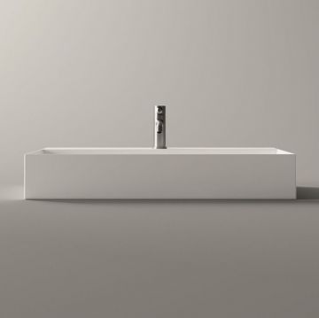 Раковина Alice (Элис) Spy 81x46х13.5 см, накладная/подвесная, 1 отверстие, цвет: белый глянцевый 34330101