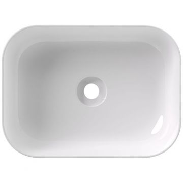 Раковина Alice (Элис) Unica 50x37х16.5 см, накладная, без отверстий, цвет: белый глянцевый 32190101